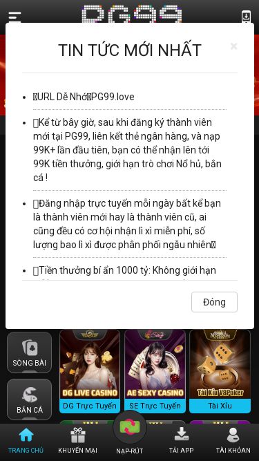 Screenshot 23/02/2025 m.pg99.love Nhà cái uy tín PG99 Châu Á, nạp-rút siêu nhanh, thưởng nạp lần đầu 99k, cược 1 vòng L