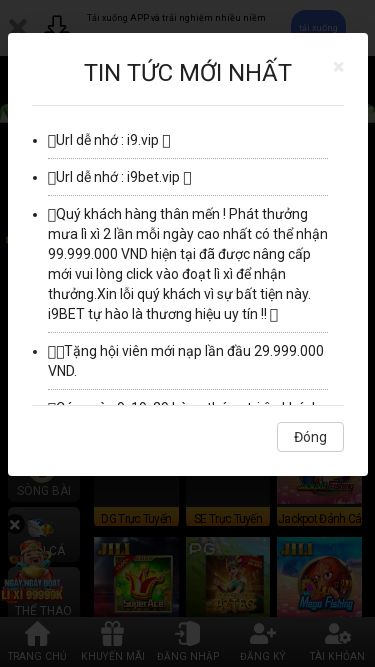 Screenshot 11/05/2025 m.i9bet128.club i9.bet Tải xuống APP và trải nghiệm nhiều niềm vui hơn tải xuống Địa chỉ i9.vip TIN TỨC: L 