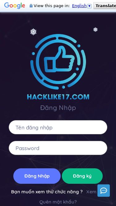 Screenshot 09/12/2024 hacklike17.com 