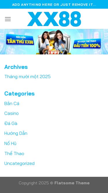 Screenshot 22/11/2025 xx88.law XX88 - Truy Cập Kích Hoạt Ưu Đãi 88k - Cá Cược Chất Lượng Skip to content Add anything here or just remove it... Button 1 Button 2 Archives Tháng mười một 2025 Categories Bắn Cá Casino Đá Gà Hướng Dẫn Nổ Hũ Thể Thao Uncategorized Copyright 2025 © Flatsome Theme Assign a menu in Theme Options > Menus WooCommerce not Found Newsletter