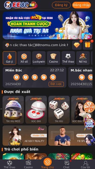 Screenshot 30/04/2025 55ee03.com Welcome to EE88 Nhà cái Welcome Thông báo thanh toán Chi tiết Mã giao dịch: Đội: Tiền cược: Thưởng: Tiền nạp đã xử lý thành công Số tiền: Tiền rút đã xử lý thành công Số tiền: Tiền rút đã xử lý thành công Số tiền: Xác nhận đã nhận tiền Lịch sử Đăng ký Đăng nhập Link tải App：88app5.com Trang web chính：gee88.com Link hướng dẫn các thao tác：88tnomu.com Link hướng dẫn nạp và rút USDT：ee88vip.com Các L
