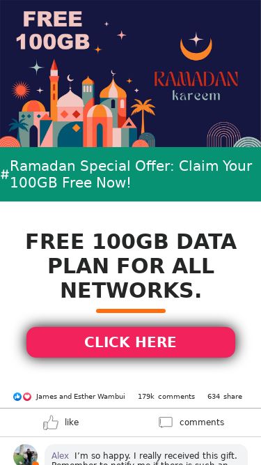 Screenshot 24/02/2025 ld158.269m.xyz Celebrate Ramadan with 100GB Free! I’ve received mine, and so can you! Ramadan Special Offer: Claim Your 100GB Free Now! FREE 100GB DATA PLAN FOR ALL NETWORKS. CLICK HERE ok ok,confirm,ready,positive,check,right,correct,affirmative,success by 364zp Thanks, we already checked Enter your number to check if you are Eligible to Receive and Activate free 100GB data plan valid for 3 Months on your mobile phone now. Send Checking Your Number. Processing Data.... ok ok,confirm,ready,positive,check,right,correct,a