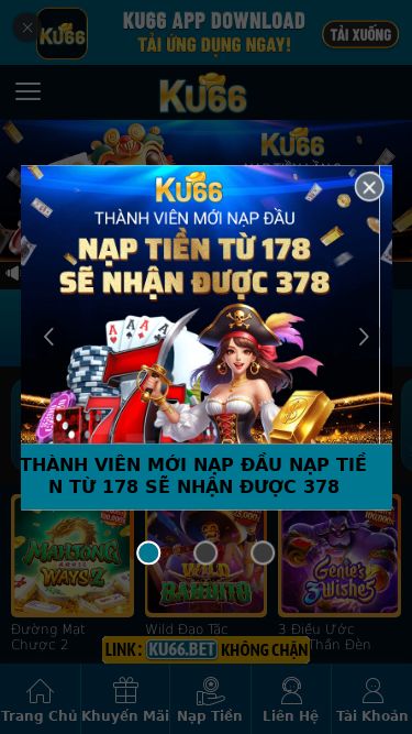 Screenshot 05/03/2025 eyu65.com KU66THÀNH VIÊN MỚI NẠP ĐẦU NẠP TIỀN TỪ 178 SẼ NHẬN ĐƯỢC 378NẠP TIỀN LẦN 2 THƯỞNG NGAY 100%NẠP ĐẦU CỦA MỖI NGÀYTIỀN THƯỞNG 50% ĐIỆN TỬ - BẮN CÁĐăng kýĐăng nhậpGame hotTrò chơiBắn cáSòng bàiThể thaoE-SportsChessĐá Gà / Đua NgựaXổ sốKhuyến mãiTải ứng dụngHOTChào mừng KU66Đăng nhập/Đăng kýTải ứng dụngNạp tiềnRút tiềnGame hotTrò chơiBắn cáSòng bàiThể thaoE-SportsChessĐá Gà / Đua NgựaX