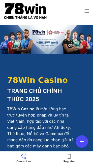 Screenshot 24/05/2025 78winofficial.com Trang chủ 78win 