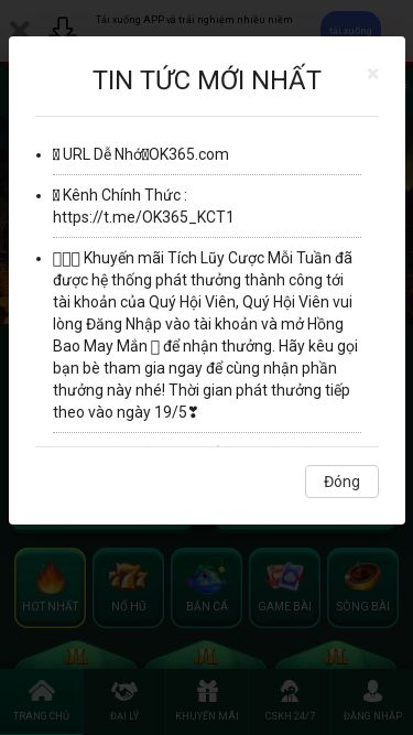 Screenshot 17/05/2025 ok36573.com OK365 Thiên đường trò chơi điện tử top 1 Châu Á - Uy tín làm nên thương hiệu! Tải xuống APP và trải nghiệm nhiều niềm vui hơn tải xuống TIN TỨC: L 