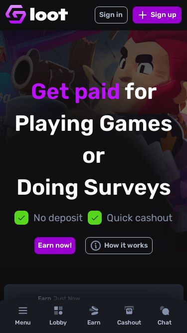 Screenshot 08/03/2025 gemsloot.com Gemsloot: Free Cash, Robux, Bitcoin, Gift cards & more! Sign in Sign up Menu Lobby Earn Cashout Chat Get paid for Playing Games or Doing Surveys No deposit Quick cashout Earn now! How it works Earn Just Now Raid Shadow Legends New Offer (Exclusive) (Register on Game) 0.5 Reward Just Now welcome: gemsloot 0.05 Earn Just Now Raid Shadow Legends March2025 (Exclusive) (Complete the Tutorial) 0.5 Earn Just Now Blackjack 21: Blackjackist - Android (Get rewarded by playing poker 15 times – its that simple!) 