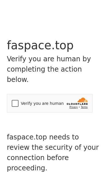 Screenshot 01/06/2025 faspace.top Just a moment... faspace.top Verify you are human by completing the action below. faspace.top needs to review the security of your connection before proceeding. Verification successful Waiting for faspace.top to respond... Ray ID: 948cec27caafc90f Performance & security by Cloudflare