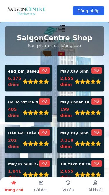 Screenshot 07/05/2025 saigoncentre.store Saigon Centre Đăng nhập SaigonCentre Shop Sản phẩm chất lượng cao Mới Mở khóa eng_pm_Baseus-bidirectional-switch-splitter-switcher-HDMI-2x-HDMI-4K-30-Hz-gray-CAHUB-BC0G-60019_23 6,175 điểm Mới Mở khóa Máy Xay Sinh Tố Đa Năng KAW SILVER CREST SC-1589 Máy Xay Công Nghiệp 2 Cối Xay Công Suất 4500W 2,655 điểm Mới Mở khóa Bộ Tô Vít Đa Năng 115 Chi Tiết Sửa Chữa Máy Tính, Điện Thoại Di Động, Đồng Hồ JSC 405 điểm Mới Mở khóa Máy Kh
