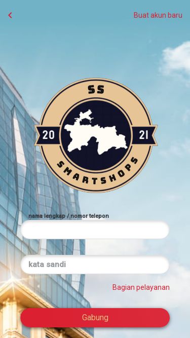 Screenshot 22/05/2025 smartshops.vip Smart Shops Smart Shops Memuat... keyboard_arrow_left Buat akun baru nama lengkap / nomor telepon kata sandi Bagian pelayanan Gabung
