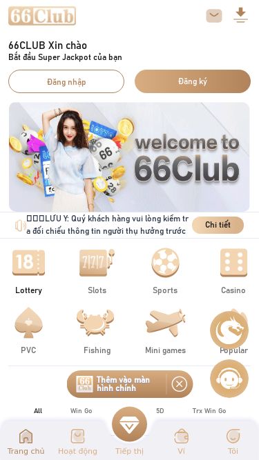 Screenshot 18/05/2025 tpz61k.com 66CLUB 66CLUB Xin chào Bắt đầu Super Jackpot của bạn Đăng nhập Đăng ký 