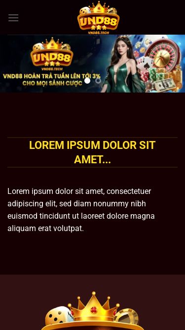 Screenshot 04/06/2025 vnd88.tech Trang chủ - vnd88.tech Bỏ qua nội dung Trang chủ Lorem ipsum dolor sit amet... Lorem ipsum dolor sit amet, consectetuer adipiscing elit, sed diam nonummy nibh euismod tincidunt ut laoreet dolore magna aliquam erat volutpat. mô tả LIÊN KẾT NHANH Menu link 1 Menu link 1 Menu link 1 Menu link 1 Menu link 1 Menu link 1 HƯỚNG DẪN Đăng ký VND88 Đăng nhập VND88 Nạp tiền VND88 Rút tiền VND88 Tải app VND88 Sitemap THÔNG TIN LIÊN HỆ Thương hiệu: Website: Phone: Địa chỉ: