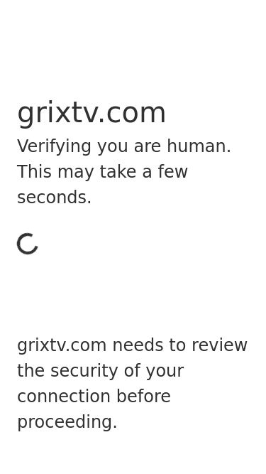 Screenshot 17/03/2025 grixtv.com Just a moment...grixtv.comVerifying you are human. This may take a few seconds.grixtv.com needs to review the security of your connection before proceeding.Verification successfulWaiting for grixtv.com to respond...Enable JavaScript and cookies to continueRay ID: 921c78aa0868f8ffPerformance & security by Cloudflare