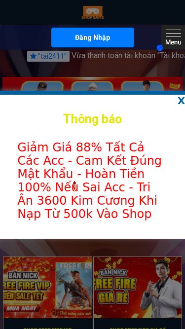 Screenshot 30/01/2025 shopgiare.tudong.pro