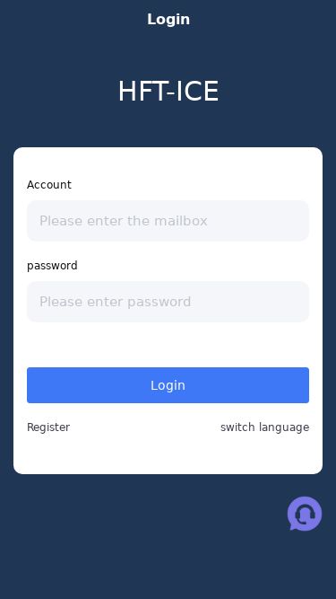 Screenshot 12/03/2025 btcue3.top Login本站点必须要开启JavaScript才能运行 Login HFT-ICEAccountPlease enter the mailboxpasswordPlease enter passwordLoginRegisterswitch language Cancel OK