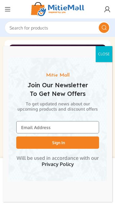 Screenshot 13/03/2025 mitiemall.com Mitie Mall – Ja'Bez Online Marketplace Sell on MitieMall Why Choose us? Selling Policy Selling Dashboard Help How to Order Payment FAQs Our Contacts Buyer Protection Our Happy Customers Login / Register Search 24 Support info@mitiemall.com Worldwide Shipping Menu Login / Register Home Shop Promotions Store List Buyer Protection Buyer Central Privacy Policy Refund Policy Payment Our Contacts Testimonials 0 Compare 0 Wishlist 0 items $0.00 Search Categories Women’s Fashion Women’s Top Blouses & Shir