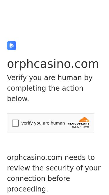 Screenshot 11/03/2025 orphcasino.com Just a moment...orphcasino.comVerify you are human by completing the action below.orphcasino.com needs to review the security of your connection before proceeding.Verification successfulWaiting for orphcasino.com to respond...Enable JavaScript and cookies to continueRay ID: 91e516391fb1df69Performance & security by Cloudflare