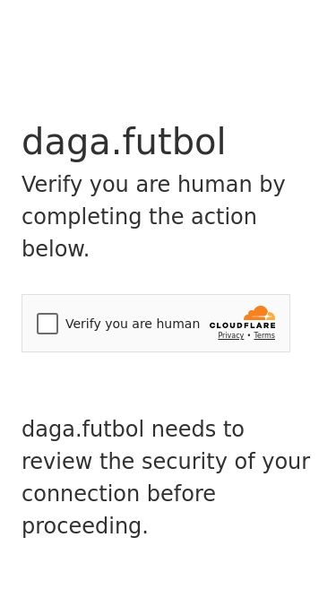 Screenshot 09/03/2025 daga.futbol Just a moment...daga.futbolVerify you are human by completing the action below.daga.futbol needs to review the security of your connection before proceeding.Verification successfulWaiting for daga.futbol to respond...Enable JavaScript and cookies to continueRay ID: 91d99530ad8ca3d6Performance & security by Cloudflare