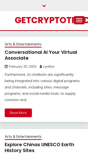 Screenshot 20/02/2025 getcryptotrade.com Getcryptotrade Skip to content Search for: Privacy Policy Getcryptotrade Arts & Entertainments Automotive Business Digital Marketing Family & Relationship Gaming Health & Fitness Home & Kitchen Legal & Law Lifestyle & Fashion Pets Real Estate Shopping & Product Reviews Sports Travel & Tours Arts & Entertainments Conversational AI Your Virtual Associate February 20, 2025 cynthia Furthermore, AI chatbots are significantly being integrated into various digital programs and c