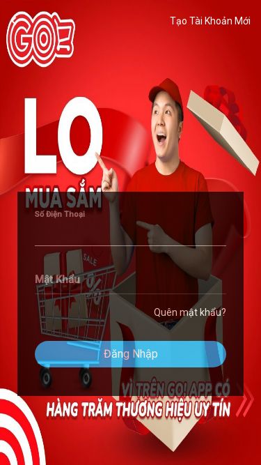 Screenshot 16/06/2025 sieuthigo.nekf7.top SIÊU THỊ GO VIỆT NAM SIÊU THỊ GO VIỆT NAM Đang Tải keyboard_arrow_left Tạo Tài Khoản Mới Số Điện Thoại Mật Khẩu Quên mật khẩu? Đăng Nhập