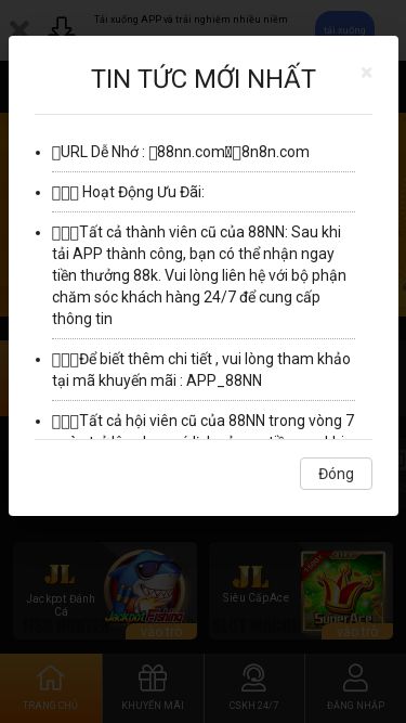 Screenshot 06/05/2025 88nn666.xyz 88NN Tải xuống APP và trải nghiệm nhiều niềm vui hơn tải xuống TIN TỨC: L 