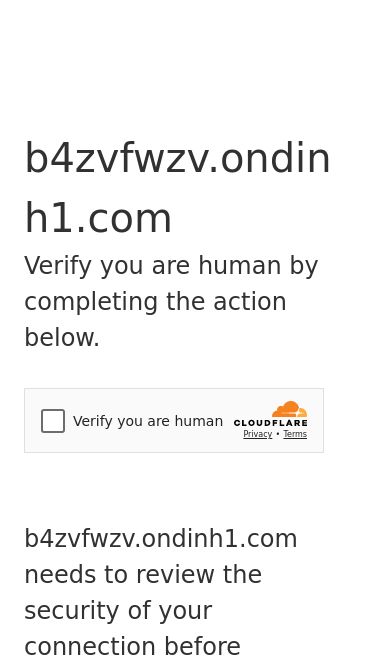 Screenshot 31/05/2025 b4zvfwzv.ondinh1.com Just a moment... b4zvfwzv.ondinh1.com Verify you are human by completing the action below. b4zvfwzv.ondinh1.com needs to review the security of your connection before proceeding. Verification successful Waiting for b4zvfwzv.ondinh1.com to respond... Ray ID: 9482b6e86a0cce5b Performance & security by Cloudflare