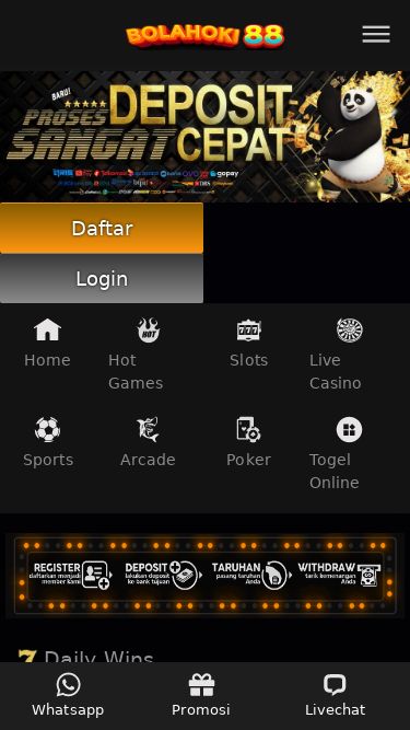 Screenshot 04/03/2025 bolahoki88slot.com Bolahoki88 : Agen Game Penyedia Pola Menang Jackpot Hari Ini Beranda Slot Online Live Casino Sportsbook Arcade Togel Online Poker Whatsapp Telegram Livechat Whatsapp Telegram Livechat Daftar Login Beranda Slot Online Live Casino Sportsbook Arcade Togel Online Poker Daftar Login Home Hot Games Slots Live Casino Sports Arcade Poker Togel Online Daily Wins Gates of Olympus Starlight Princess Gates of Olympus Power of Thor Megaways Aztec Gems Gates of Gatot Kaca Popular Games Mahjong Ways Koi Gate Gem Saviour C