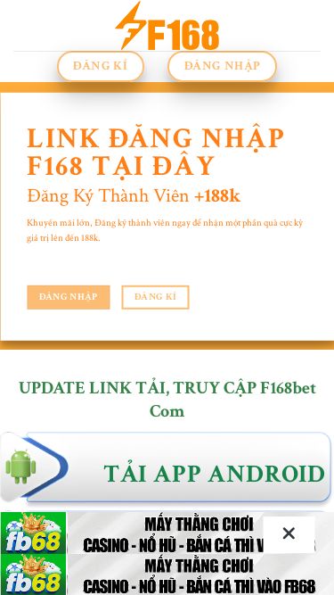 Screenshot 25/02/2025 f168bet.org F168Bet - Link F168, Đăng Kí +80k, Giải Trí Xanh Chín Uy Tín. Skip to content Đăng Nhập Đăng Kí Đăng Kí Đăng Nhập Link Đăng Nhập F168 Tại Đây Đăng Ký Thành Viên +188k Khuyến mãi lớn, Đăng ký thành viên ngay để nhận một phần quà cực kỳ giá trị lên đến 188k.   Đăng Nhập Đăng Kí UPDATE LINK TẢI, TRUY CẬP F168bet Com TẢi app Android Tải app iphone Copyright 2025 © Flatsome Theme F168Bet – Link F168, Đăng Kí +80k, Giải Trí 