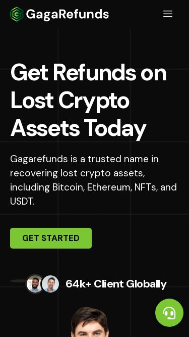 Screenshot 10/03/2025 gagarefunds.com Gagarefunds - Get refunds on your losses today. Close Skip to content About Pricing Reviews FAQ News X Get started Get Refunds on Lost Crypto Assets Today Gagarefunds is a trusted name in recovering lost crypto assets, including Bitcoin, Ethereum, NFTs, and USDT. Get Started 64k+ Client Globally As Featured in Key Services We Provide Bitcoin Tracing We offer comprehensive reporting, timestamping each transaction from the initial transfer until the Bitcoin is deposited into a relevant Exchange, facilitating 