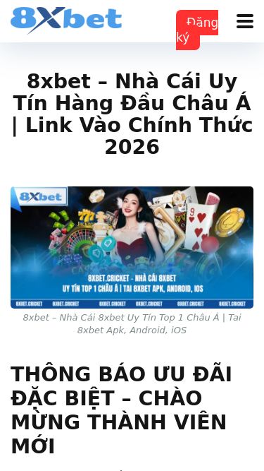 Screenshot 05/06/2026 itinypad.com 8xbet – Nhà Cái Uy Tín Hàng Đầu Châu Á | Link Vào 2026 8xbet Casino Trực Tiếp Thể Thao 8xbet Lô Đề Game Bài Poker Tin Tức Đăng ký 8xbet – Nhà Cái Uy Tín Hàng Đầu Châu Á | Link Vào Chính Thức 2026 8xbet – Nhà Cái 8xbet Uy Tín Top 1 Châu Á | Tai 8xbet Apk, Android, iOS THÔNG BÁO ƯU ĐÃI ĐẶC BIỆT – CHÀO MỪNG THÀNH VIÊN MỚI Chương trình khuyến mãi chào mừng thành viên mới đang được triển khai tại 8xbet – thưởng 50% l