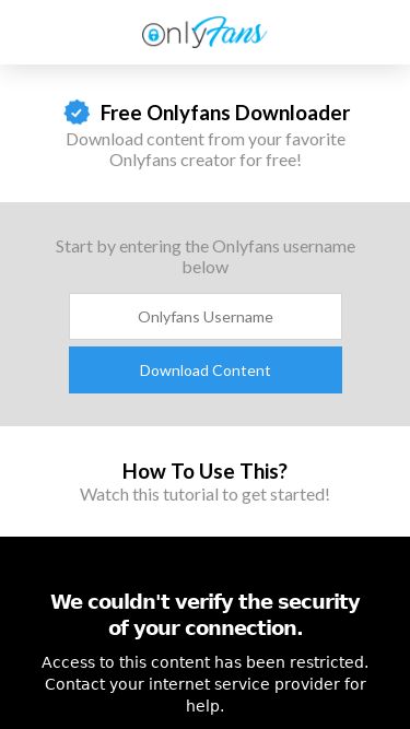 Screenshot 10/03/2025 leaks2u.com Free Onlyfans Downloader Free Onlyfans Downloader Download content from your favorite Onlyfans creator for free! Start by entering the Onlyfans username below Download Content Processing... Please wait while we download your content Your Files Are Ready 1.28GB Ripped Due to an increase in bots, verification is required on your first download. Please verify that you are a human by pressing the Continue button. Continue Awaiting Verification How To Use This? Watch this tutorial to get started! Recent Activity