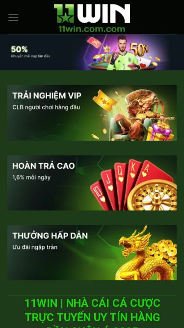 Screenshot 22/10/2025 11win.com.co 11WIN - 11WIN Skip to content 11WIN Thể thao Casino nổ hũ Bắn cá Xổ số Khuyến mãi Tin tức 11WIN | Nhà Cái Cá Cược Trực Tuyến Uy Tín Hàng Đầu Châu Á 2025 11WIN là một trong những nhà cái cá cược trực tuyến hàng đầu hiện nay, được đông đảo người chơi tin tưởng nhờ uy tín, minh bạch và dịch vụ chuyên nghiệp. Tại 11WIN, bạn có thể tham gia hàng nghìn trò chơi hấp dẫn như cá cược thể thao, casino trực tuy