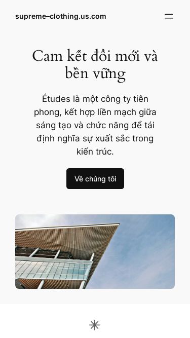 Screenshot 10/06/2025 supreme--clothing.us.com supreme–clothing.us.com Chuyển đến phần nội dung supreme–clothing.us.com Sample Page Cam kết đổi mới và bền vững Études là một công ty tiên phong, kết hợp liền mạch giữa sáng tạo và chức năng để tái định nghĩa sự xuất sắc trong kiến trúc. Về chúng tôi Niềm đam mê tạo ra không gian Bộ dịch vụ chuyên nghiệp toàn diện của chúng tôi phục vụ đa dạng khách hàng, từ chủ nhà đến nhà phát triển thương m