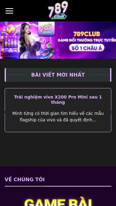 Screenshot 29/10/2025 7899club.com Trang Chủ - 789CLUB Chuyển đến nội dung Trang Chủ Hướng Dẫn Game 789Club Lô Đề Blog Thủ Thuật Khuyến Mãi Đại Lý Bài Viết Mới Nhất Trải nghiệm vivo X200 Pro Mini sau 1 tháng Mình từng có thời gian tìm hiểu về các mẫu flagship của vivo và đã quyết định... Qualcomm công bố 2 biến thể mới của chip Snapdragon 8 Gen 3 Vào ngày 6/7/2025, Qualcomm đã âm thầm giới thiệu 2 biến thể mới của chip... Trong tương lai ngành