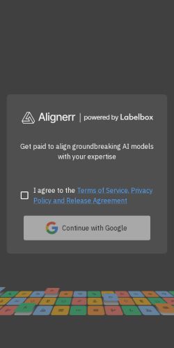 Screenshot 05/05/2025 app.alignerr.com 