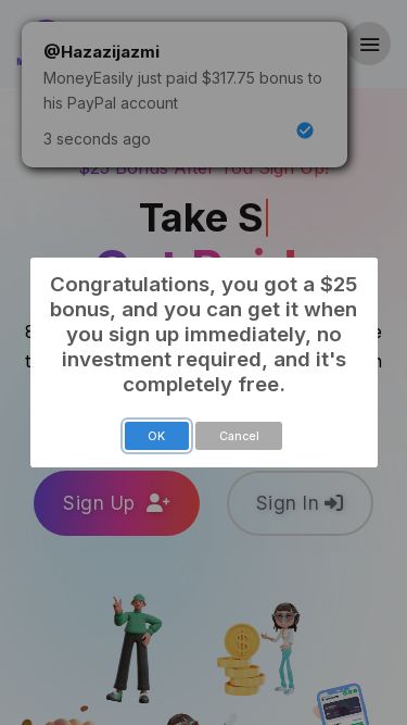 Screenshot 18/04/2025 moneyeasilypka.top MoneyEasily - Get Paid to Complete Task and Make Money Online MoneyEasily- Helping You Make Money Easily MoneyEasily is the #1 marketing network. With over $14 million paid to 300k members, MoneyEasily lets regular users make money with social media and friends! Home How it works? About Us FAQ Success Stories Language JOIN NOW Home How it works About Us FAQ Success Stories Language $25 bonus after you sign up! Take Surveys Play Games Test Apps Do Tasks Get Paid. 80% of users can earn and withdraw more than 
