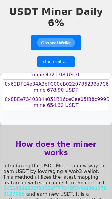 Screenshot  usdtminer.info