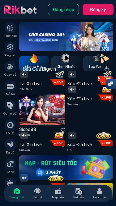Screenshot 21/05/2025 rikbet.com RIKBET - Nhà cái uy tín số 1 Việt Nam về cá cược thể thao - casino Thể thao Sòng bài Quay số Quay số 1 Quay số 2 Atom Quay số 5 Numbers game 1 Numbers game 2 Nổ hũ Game bài Lô Đề Lô đề 3 miền Siêu tốc MD5 Lô đề siêu tốc Mega645 Power655 Keno Bắn cá E-SPORTS Đá gà Đá Gà GA28 Đá Gà WS168 Cổng game Khuyến mãi Đăng nhập Đăng ký Thể thao Sòng bài Quay số Nổ hũ Game bài Lô Đề Đá gà Keno Bắn cá E-SPORTS Thể thao ảo C