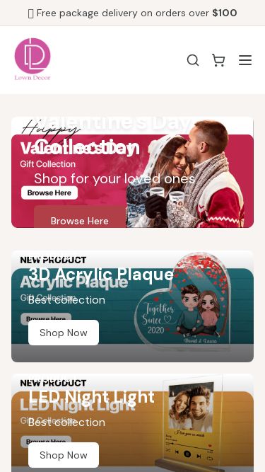 Screenshot 13/05/2025 lowndecors.com LownDecor - Personalized Gifts & Home Decor 