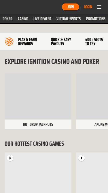 Screenshot 10/02/2025 ignitioncasino.eu