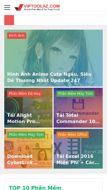 Screenshot 11/06/2025 viptoolaz.com VIP Tool AZ - Thủ Thuật Phần Mềm, Download Phần Mềm Menu VIP Tool AZ Search for Trang Chủ Phần Mềm Phần Mềm Office Phần Mềm Đồ Hoạ Coreldraw AutoCAD Adobe illustrator SketChUp Phần Mềm Làm Phim Windows Thủ Thuật Giả Lập Android Khác Phần Mềm Camera Driver Máy In Font Chữ Sidebar Log In Follow Facebook Twitter Pinterest Dribbble LinkedIn YouTube Reddit Tumblr Vimeo Last.FM DeviantArt Foursquare SoundCloud Behance 500px Mixcloud Twitch Breaking News Tải Fr