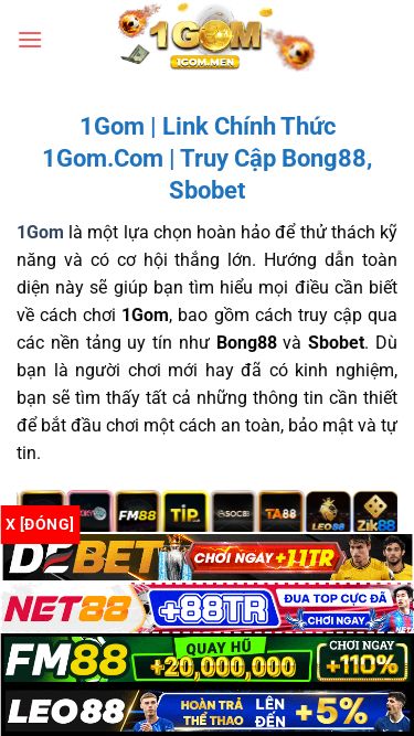 Screenshot 16/06/2025 1gom.men 1Gom | Link Chính Thức 1Gom.Com | Truy Cập Bong88, Sbobet Chuyển đến nội dung 1Gom lịch thi đấu bóng đá bảng xếp hạng bóng đá kết quả bóng đá Tin tức Thủ thuật 1Gom | Link Chính Thức 1Gom.Com | Truy Cập Bong88, Sbobet 1Gom là một lựa chọn hoàn hảo để thử thách kỹ năng và có cơ hội thắng lớn. Hướng dẫn toàn diện này sẽ giúp bạn tìm hiểu mọi điều cần biết về cách chơi 1Gom, bao gồm cách truy cập qua c