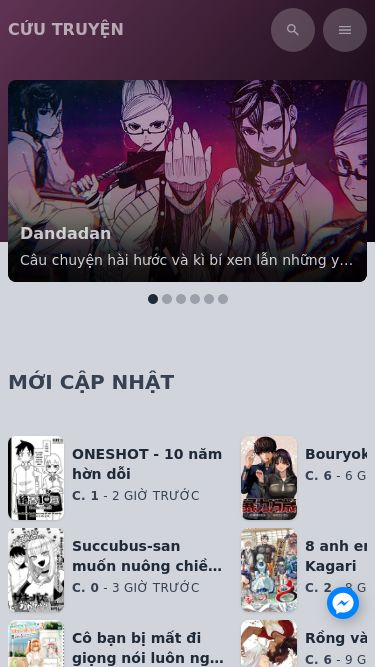 Screenshot 30/04/2025 hetcuutruyen.net Trang chủ | Cứu Truyện We're sorry but manga4u_app doesn't work properly without JavaScript enabled. Please enable it to continue. Discord Hội kín Đăng truyện Tin tức Cứu Truyện effort-mournful-county-flagstick Download Outline icon Magnify icon Menu icon Dandadan Câu chuyện hài hước và kì bí xen lẫn những yếu tố kì dị. Xem thông tin Centuria Lén đi lậu trên một con tàu, Julian ra đi tìm đến đại lục cùng với một trăm người nô lệ khác...