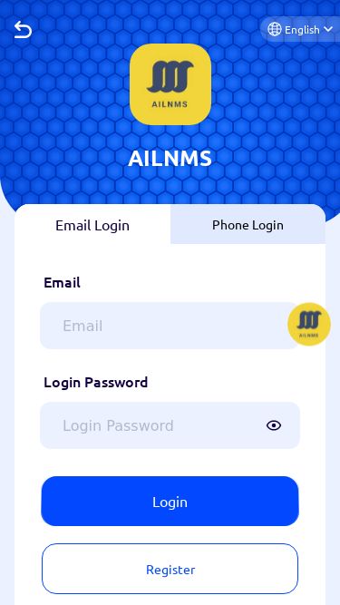 Screenshot 15/03/2025 ailnms.com AILNMS AILNMSEnglish h AILNMSEnglishEmail LoginPhone LoginEmailLogin PasswordLoginRegisterHomeQuantifyInvite FriendsMe