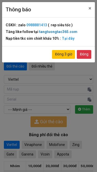 Screenshot 16/04/2025 autocard365.com Đổi Thẻ Cào Thành Tiền Mặt Chiết Khấu Tốt Nhất Việt Nam Đổi thẻ cào Mua mã thẻ NẠP TIỀN RÚT TIỀN CHUYỂN TIỀN LỊCH SỬ LỊCH SỬ ĐỔI THẺ LỊCH SỬ GIAO DỊCH LỊCH SỬ MUA THẺ + NẠP TIỀN ĐT BẢO MẬT KẾT NỐI API Đăng ký Đăng nhập Tài khoản Đăng ký Đăng nhập Đổi thẻ cào CSKH : zalo 0988881413 (  rep siêu tốc ) Hệ thống nạp và rút tiền tự động hoạt động 24/24 , duyệt trong 5s Rút tiền tối t