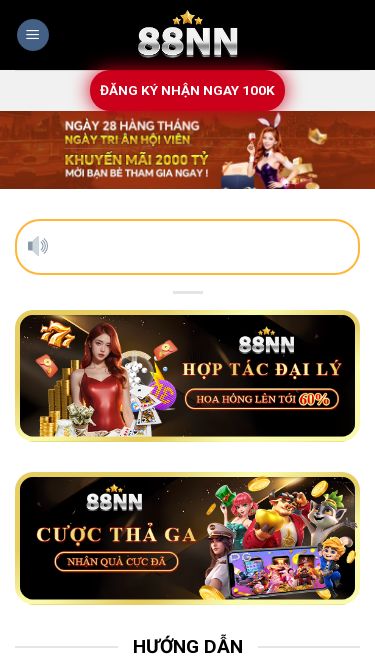 Screenshot 19/04/2025 88nn.work Home - 88nn Skip to content Đăng ký nhận ngay 100k Home Thể thao Bắn cá Hướng dẫn Đăng ký 88nn Đăng nhập 88NN Tải app 88NN Rút tiền 88NN Nạp tiền 88NN Casino Live Blog Đăng ký nhận ngay 100k Nhận quà liền tay lên đến 28,878,000 VND 88NN CHIẾN THẮNG LÀ VÔ HẠN Hướng dẫn Lorem ipsum dolor sit amet... Lorem ipsum dolor sit amet, consectetuer adipiscing elit, sed diam nonummy nibh euismod tincidunt ut laoreet dolore magna aliquam erat volutpat. Lorem ipsu