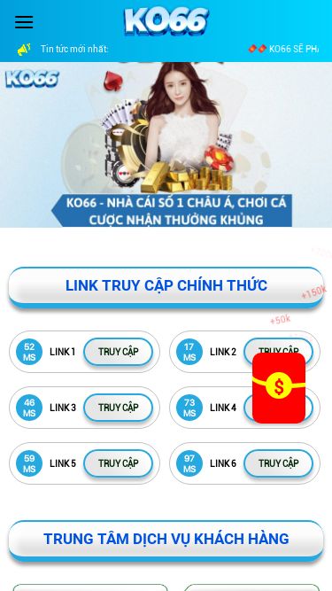 Screenshot 22/02/2025 ko66global.online Nhà Cái KO66 - Trang Chính Thức Giải Trí KO66 Skip to content Đăng nhập Đăng ký Tin tức mới nhất: KO66 SẼ PHÁT THƯỞNG NGHÌN TỶ NGÀY 05-15-25 HÀNG THÁNG: HÃY THAM GIA NGAY ĐỂ NHẬN THƯỞNG LỚN TỪ KO66! CHỈ CẦN BẠN LÀ THÀNH VIÊN CỦA KO66 CHO DÙ LÀ THÀNH VIÊN MỚI HAY CŨ , ĐÃ THAM GIA NẠP TIỀN HAY CHƯA ĐỀU CÓ CƠ HỘI NHẬN THƯỞNG. HOT : RA MẮT CÂU LẠC BỘ VIP ĐỘC QUYỀN TẠI KO66 - HÃY THAM GIA NGAY THÔI NÀO. VIP CÀNG 