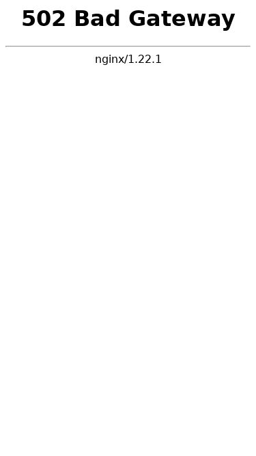 Screenshot 04/05/2025 web.sunvn19.win 502 Bad Gateway 502 Bad Gateway nginx/1.22.1
