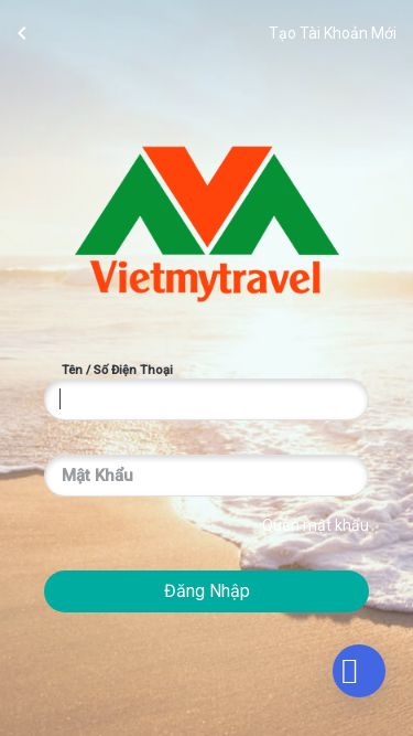 Screenshot 04/03/2025 vietmytrave.com VietmytravelVietmytravelĐang Tảikeyboard_arrow_leftTạo Tài Khoản MớiTên / Số Điện ThoạiMật KhẩuQuên mật khẩuĐăng Nhập