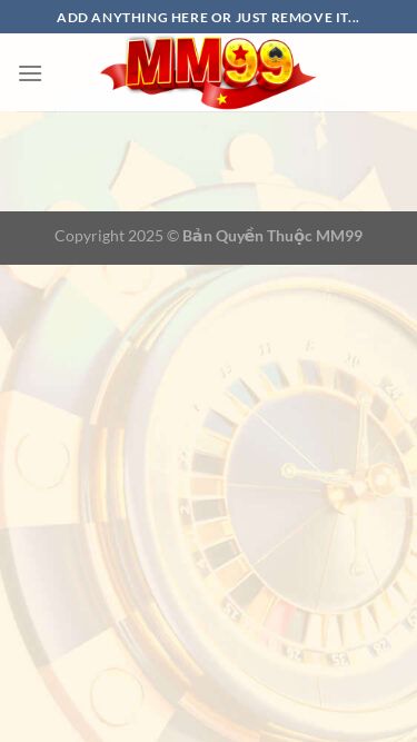 Screenshot 14/05/2025 mm99.co.com mm99 - Nhà Cái Top1 Khu Vực - mm99 Skip to content Add anything here or just remove it... Copyright 2025 © Bản Quyền Thuộc MM99 WooCommerce not Found Newsletter