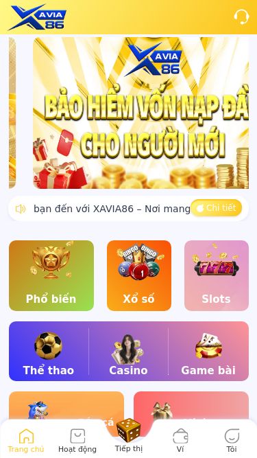 Screenshot 27/02/2025 xavia86.com xavia86 Phổ biến Xổ số Slots Thể thao Casino Game bài Bắn cá Mini game Chào mừng bạn đến với XAVIA86 – Nơi mang đến cho bạn cơ hội trúng thưởng hấp dẫn và trải nghiệm giải trí ! Tại XAVIA86 chúng tôi tự hào cung cấp đa dạng các loại hình xổ số, tần suất quay số cao 30 giây -1 phút, đa dạng và những giải thưởng giá trị lớn. Hãy tham gia cùng chúng tôi để khám phá những cơ hội may mắn và nhận ngay